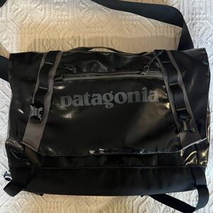 Patagonia Black and Gray Messenger Bag